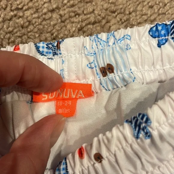 Sunuva UPF swim shirt and swim shorts, 18-24M - Picture 5 of 9